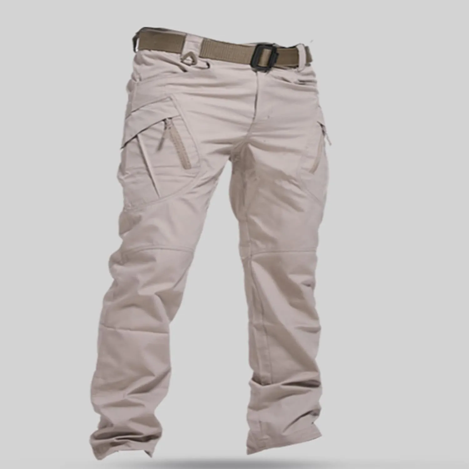 Akklian Flex-Tactical Pants, Mens Cotton Cargo Pants with Multi-Pockets, Tactical Pants Stretch Straight Work Hiking Pants