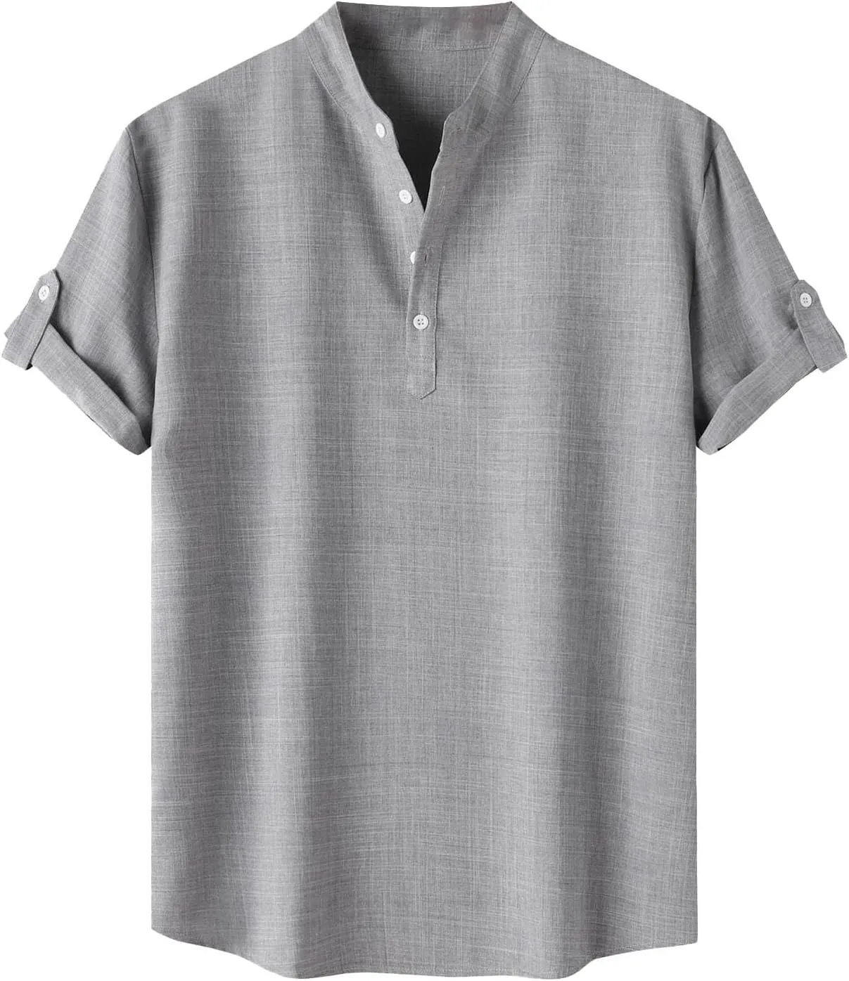 Big and Tall T-Shirts for Men Oversized Summer Short Sleeve Tee Tops Stylish Quick Dry V Neck Button Henley Shirts