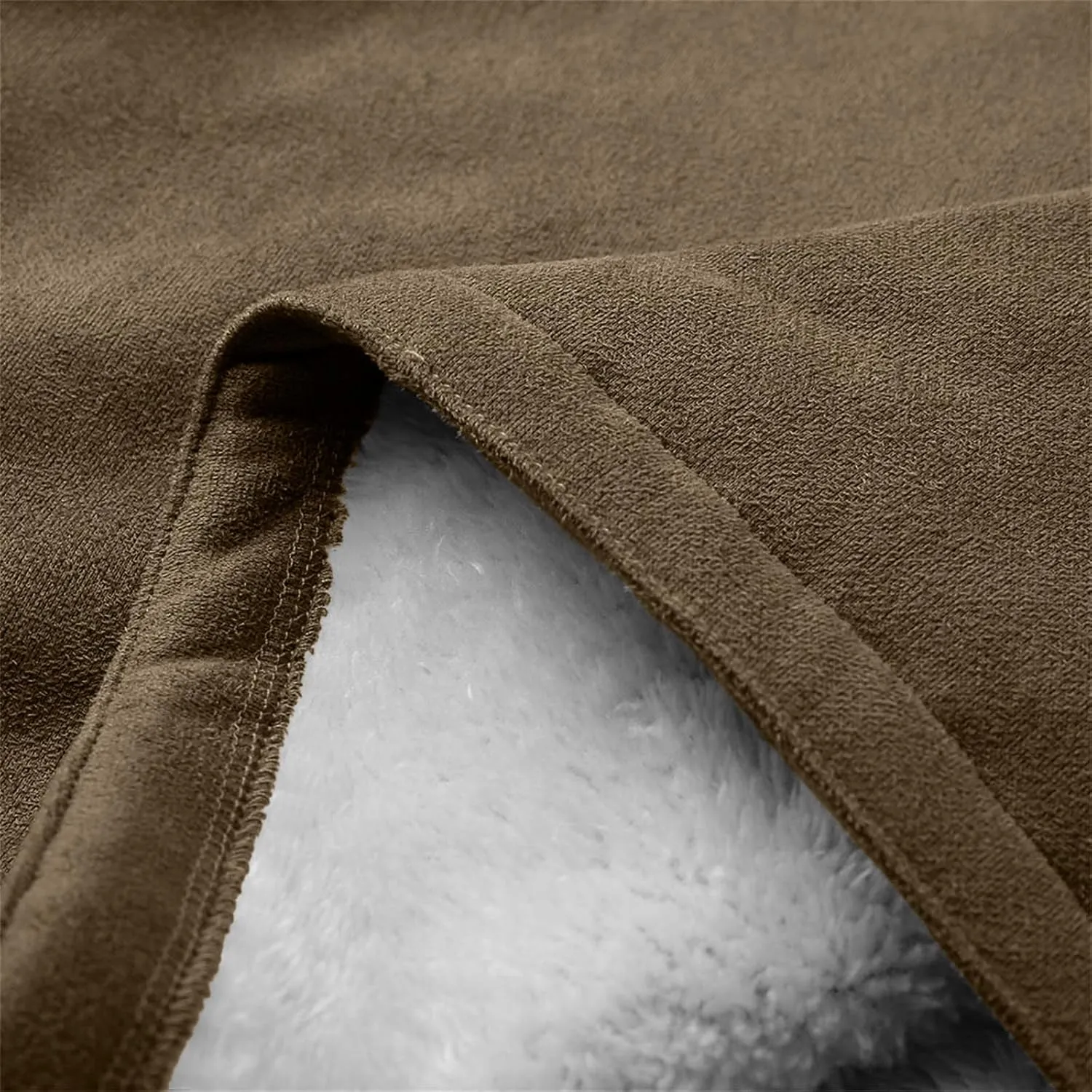 Binmer Women's Winter Warm Sherpa Lined Jackets Soft Fuzzy Fleece Long Hoodie Sweatshirt Horn Button Coats for Cold Weather
