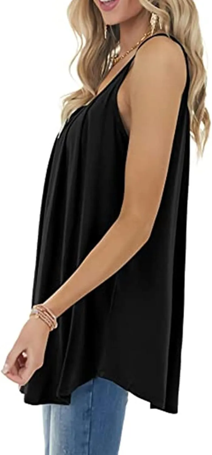 Camisole Tops for Women Adjustable Spaghetti Strap Tank Top Vacation Outfits 2025 Fashion Summer