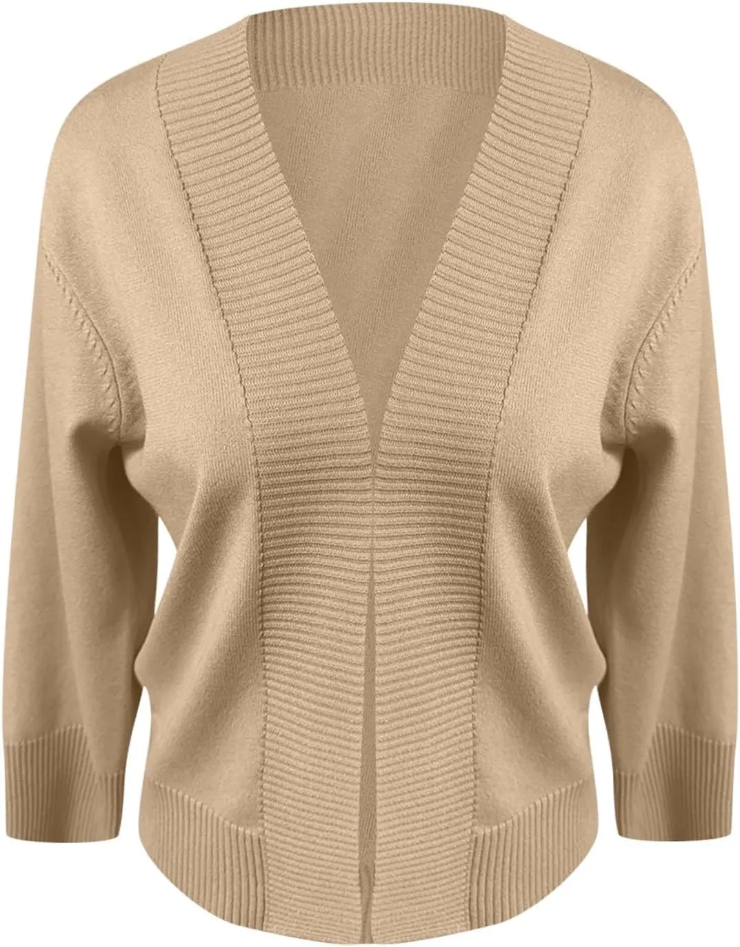 Cardigan Sweaters for Women Lightweight 3/4 Sleeve Cropped Cardigans Elegant Open Front Short Shrugs Fall Outfits