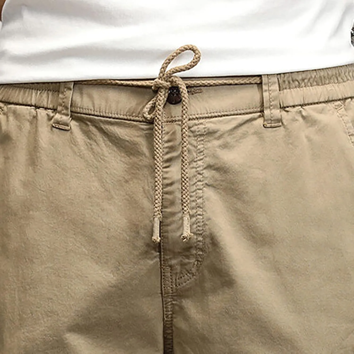 Cargo Sweatpants for Men Pockets Men's Hiking Cargo Straight Leg Sweatpants Stretch Elastic Waist Jogger Sports Pants