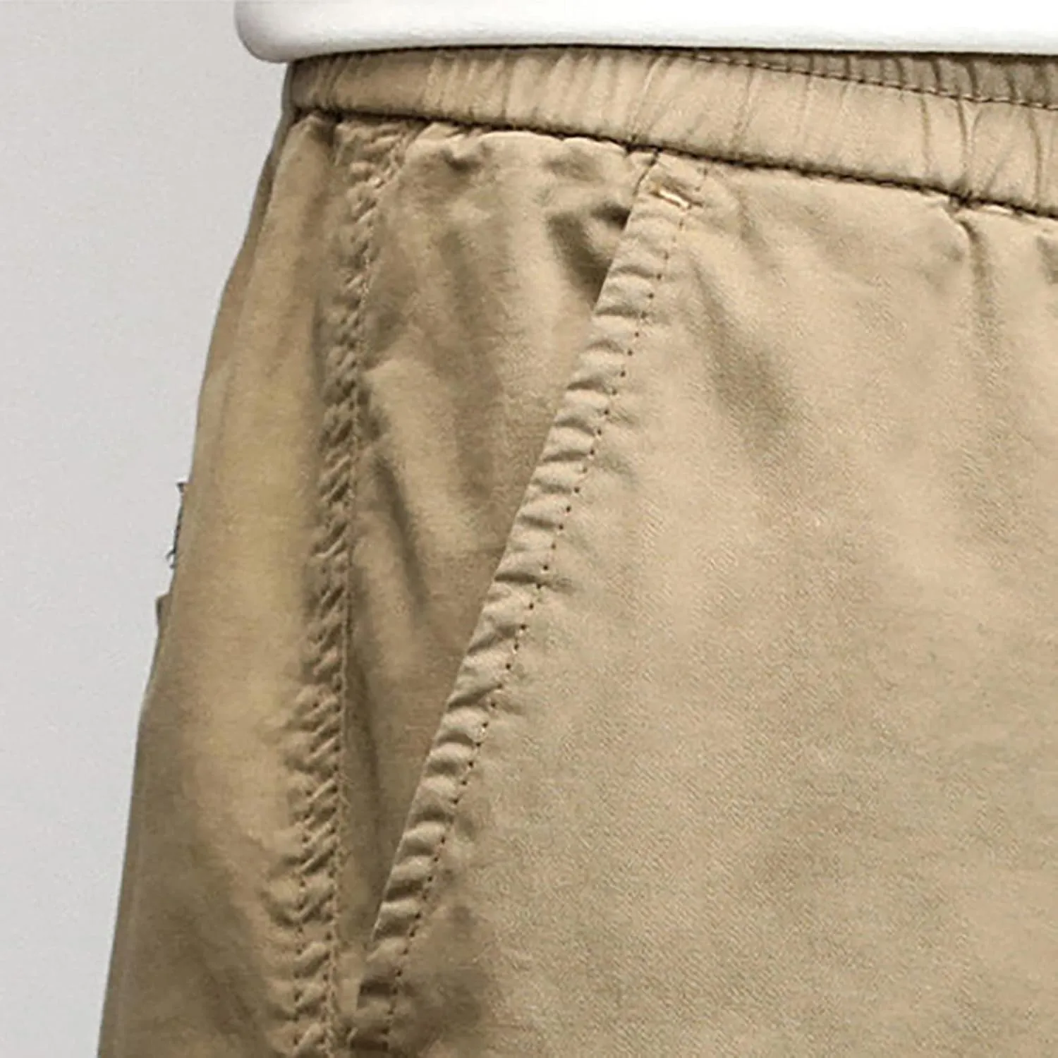 Cargo Sweatpants for Men Pockets Men's Hiking Cargo Straight Leg Sweatpants Stretch Elastic Waist Jogger Sports Pants