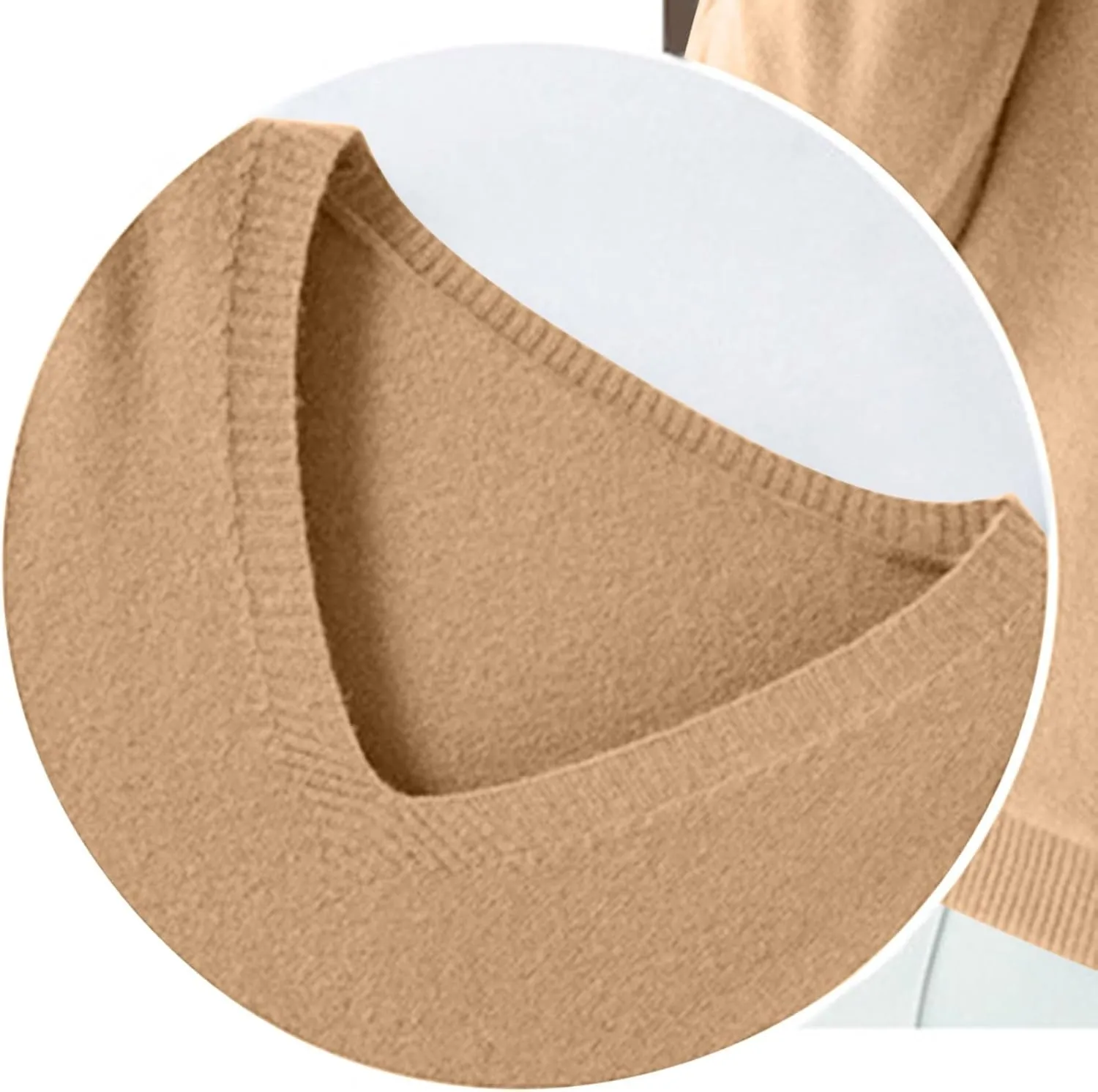 Cashmere Sweaters for Women Long Sleeve V Neck Pullover Tops Loose Soft Cozy Sweater Warm Wool Knit Sweater Shirts