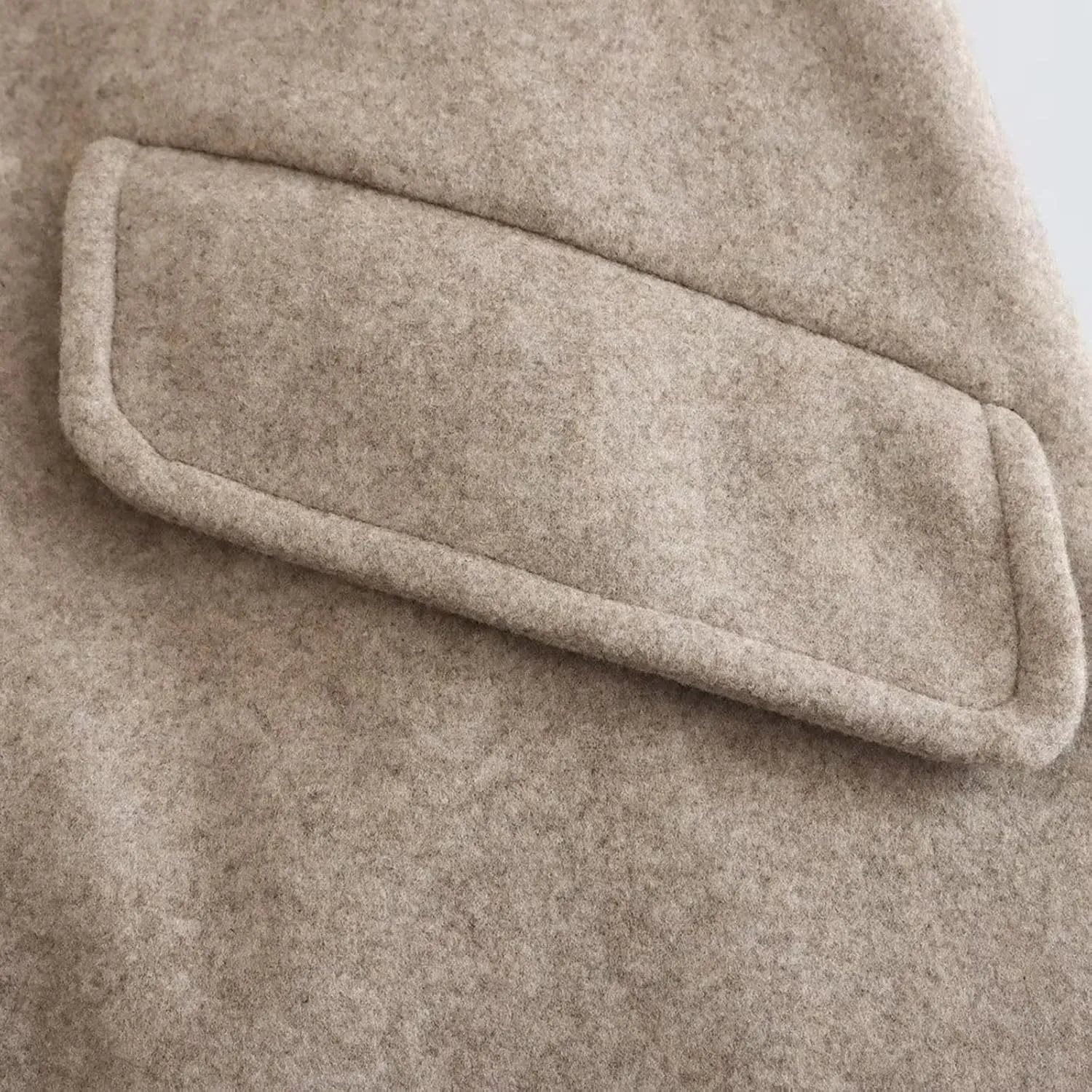 Coats for Women Casual Notched Lapel Collar Double-Breasted Winter Trench Coat Elegant Solid Long Sleeve Wool Coat