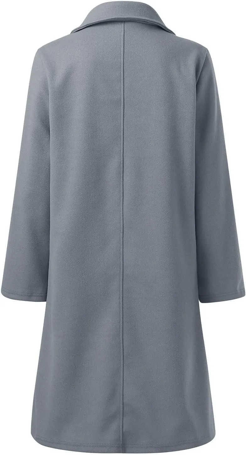 cooki Winter Coats for Women 2023 Trendy Wool Coat Long Winter Coats for Women Plus Size Jackets Lightweight Trench Coats
