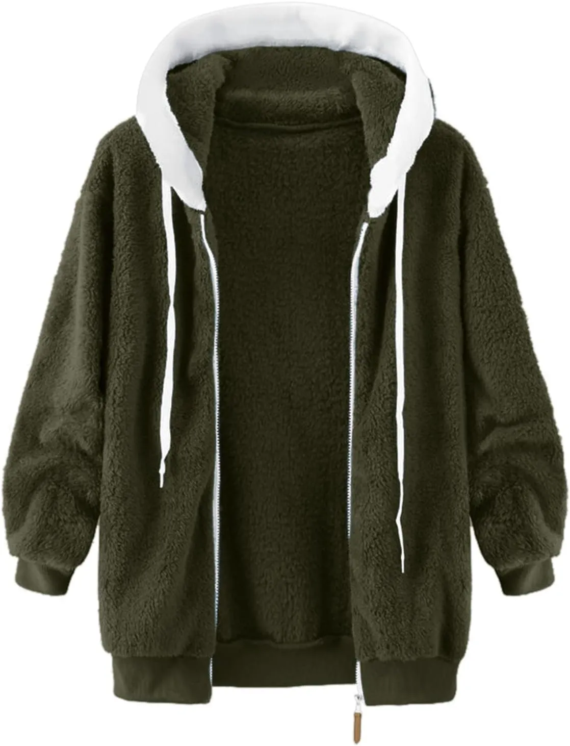 cooki Winter Coats for Women 2023 Warm Sherpa Fleece Lined Distressed Jackets Hooded Parka Faux Suede Peacoat Outerwear