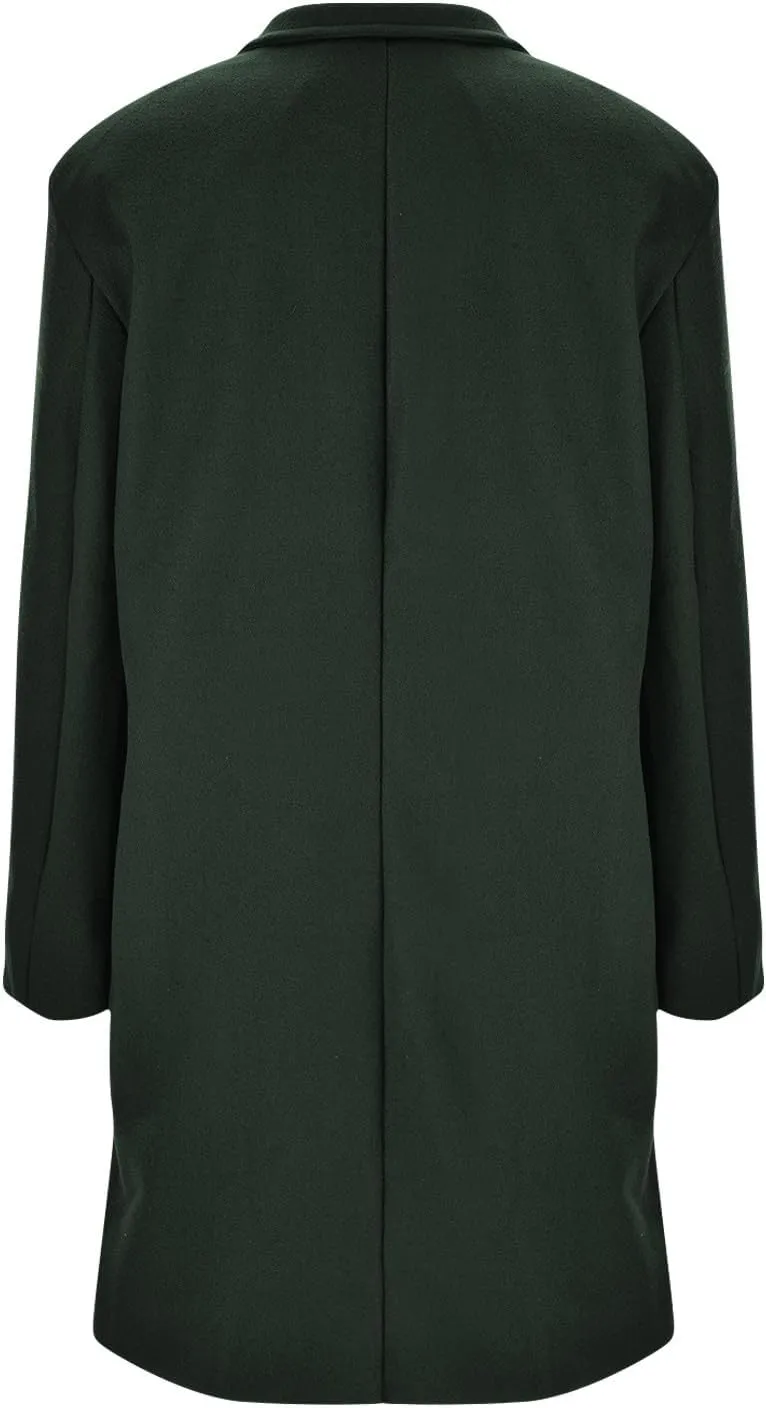 cooki Wool Coats for Women Long Women's Wool Coat Winter Womens Fuzzy Cardigan Jackets Trench Coats Lapel Button Down Peacoat