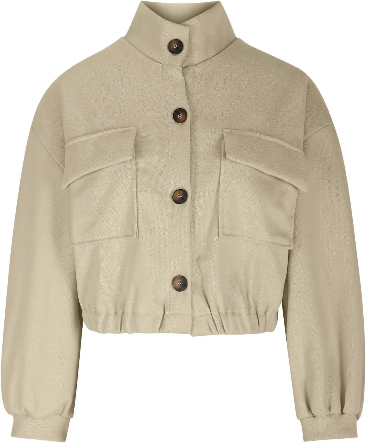 Cropped Sweater Coats for Women Winter Jackets Wool Blend Peacoat Oversized Button Down Sweaters Casual Jacket