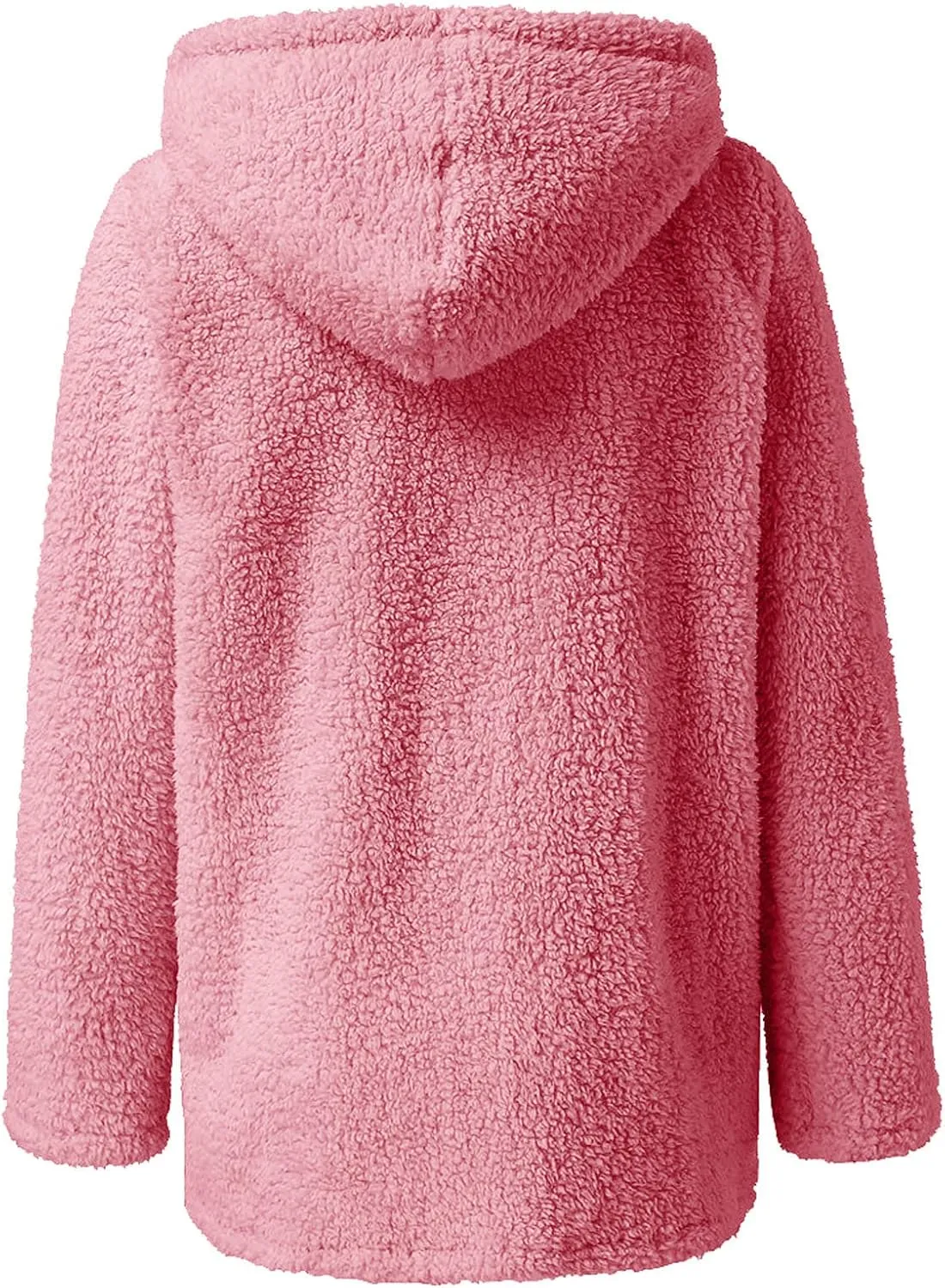 Faux Fleece Lined Wool for Women Fall Winter Long Sleeve Warm Fuzzy Hooded Cardigan Jackets Hoods Coats Women 2025