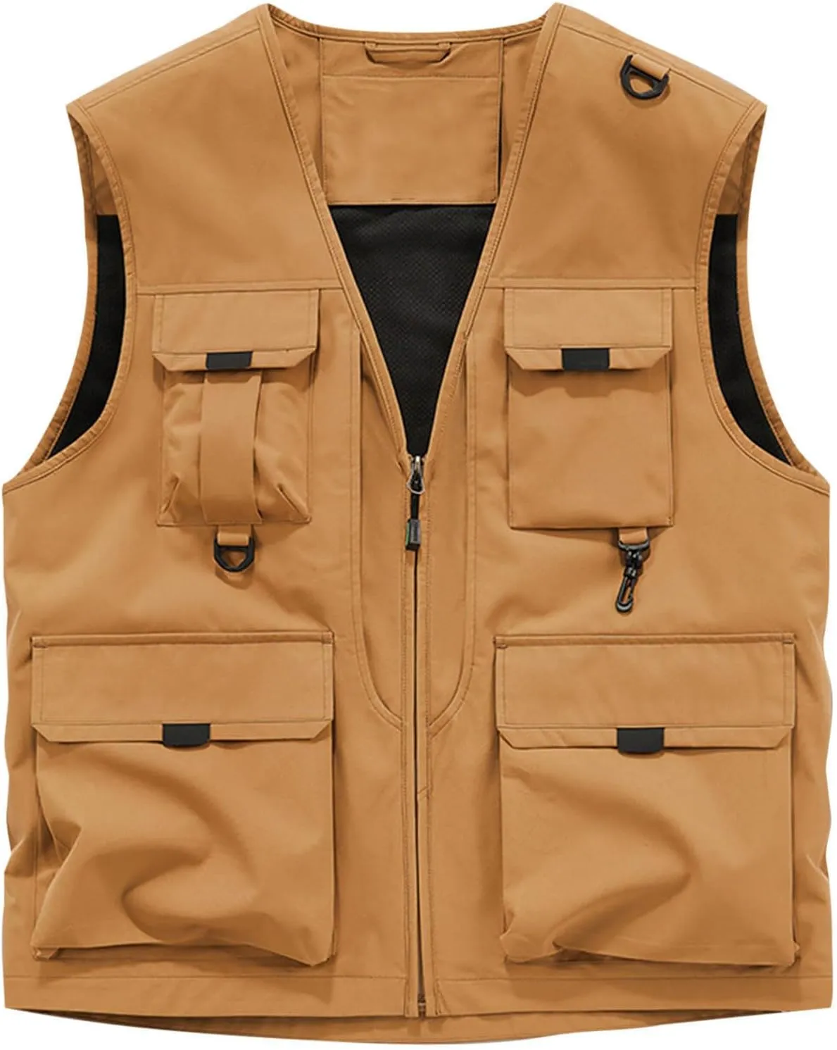 Fishing Vests for Men Lightweight Breathable Journalist Photographer Fishing Vest Outdoor Safari Travel Waistcoat Gilet