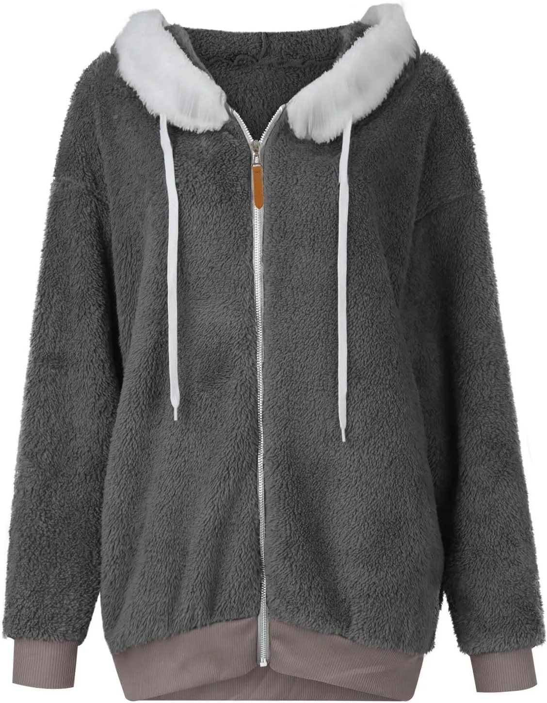 Fleece Jacket Sherpa Jackets for Women 2023 Fall Winter Fuzzy Fleece Jacket Casual Loose Hooded Coats Outerwear