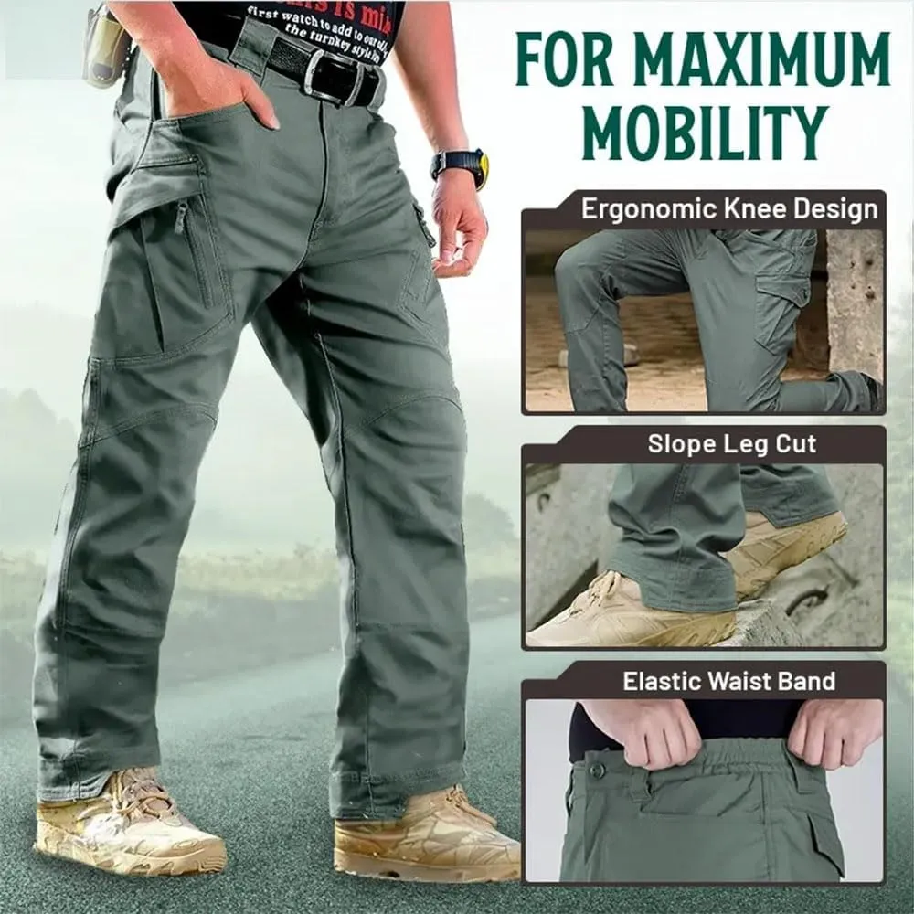 Flexcamo - Tactical Waterproof Pants,Cargo Pants for Men,Work Pants with Multi Pockets Mens Cargo Pants Water
