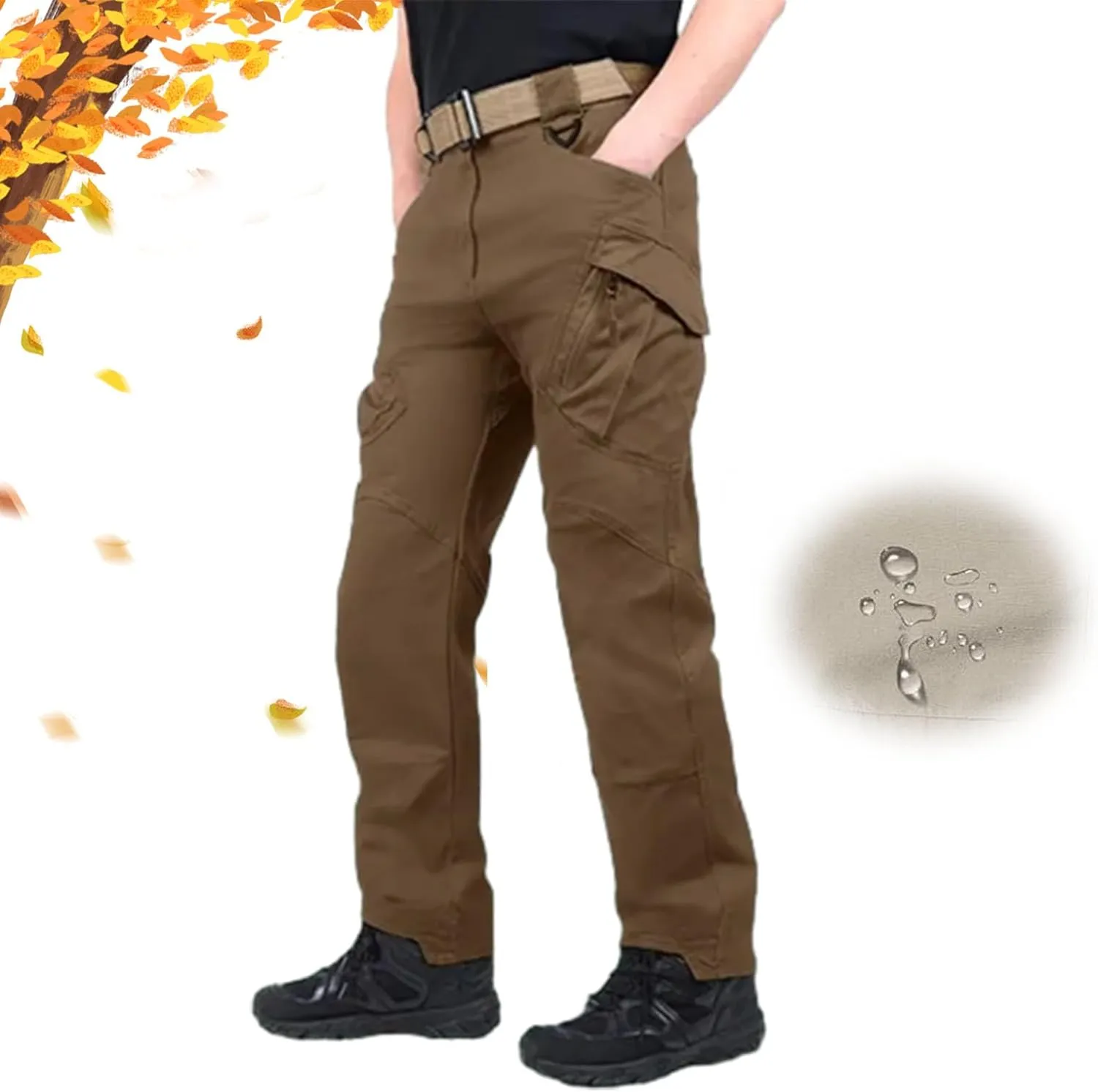 Flexcamo - Tactical Waterproof Pants,Cargo Pants for Men,Work Pants with Multi Pockets Mens Cargo Pants Water