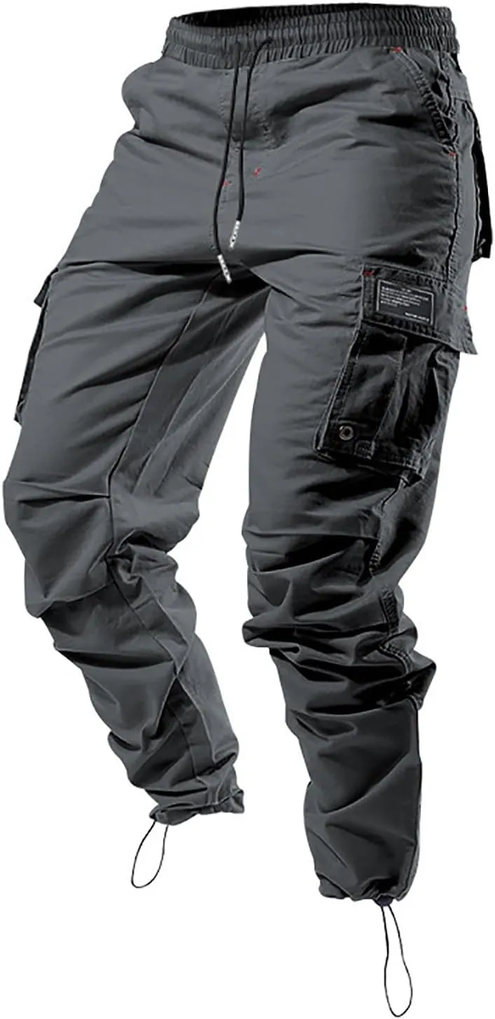 Hiking Pants Men Camo Mens Cargo Pants Casual Lightweight Joggers Work Pants Military Pants with Multi-Pocket