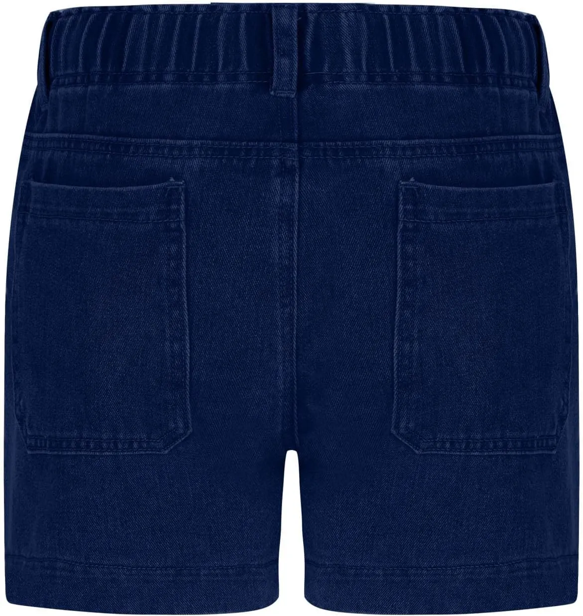 Jean Shorts Womens Casual Summer Wide Leg Denim Shorts Baggy Comfy Elastic Waist Jorts Stretch Twill Pull On Jorts