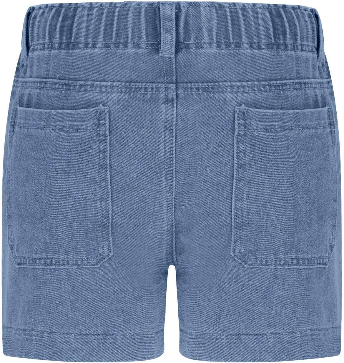 Jean Shorts Womens Casual Summer Wide Leg Denim Shorts Baggy Comfy Elastic Waist Jorts Stretch Twill Pull On Jorts