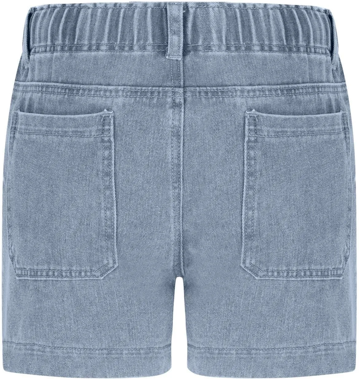 Jean Shorts Womens Casual Summer Wide Leg Denim Shorts Baggy Comfy Elastic Waist Jorts Stretch Twill Pull On Jorts