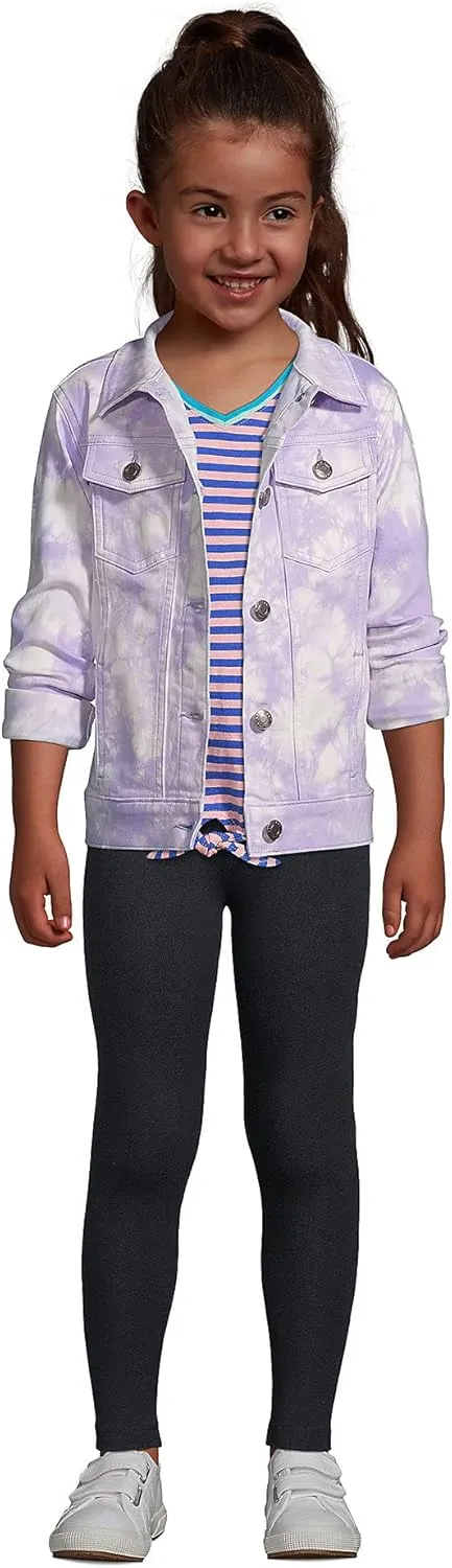 Lands' End Girls Tough Cotton Novelty Leggings