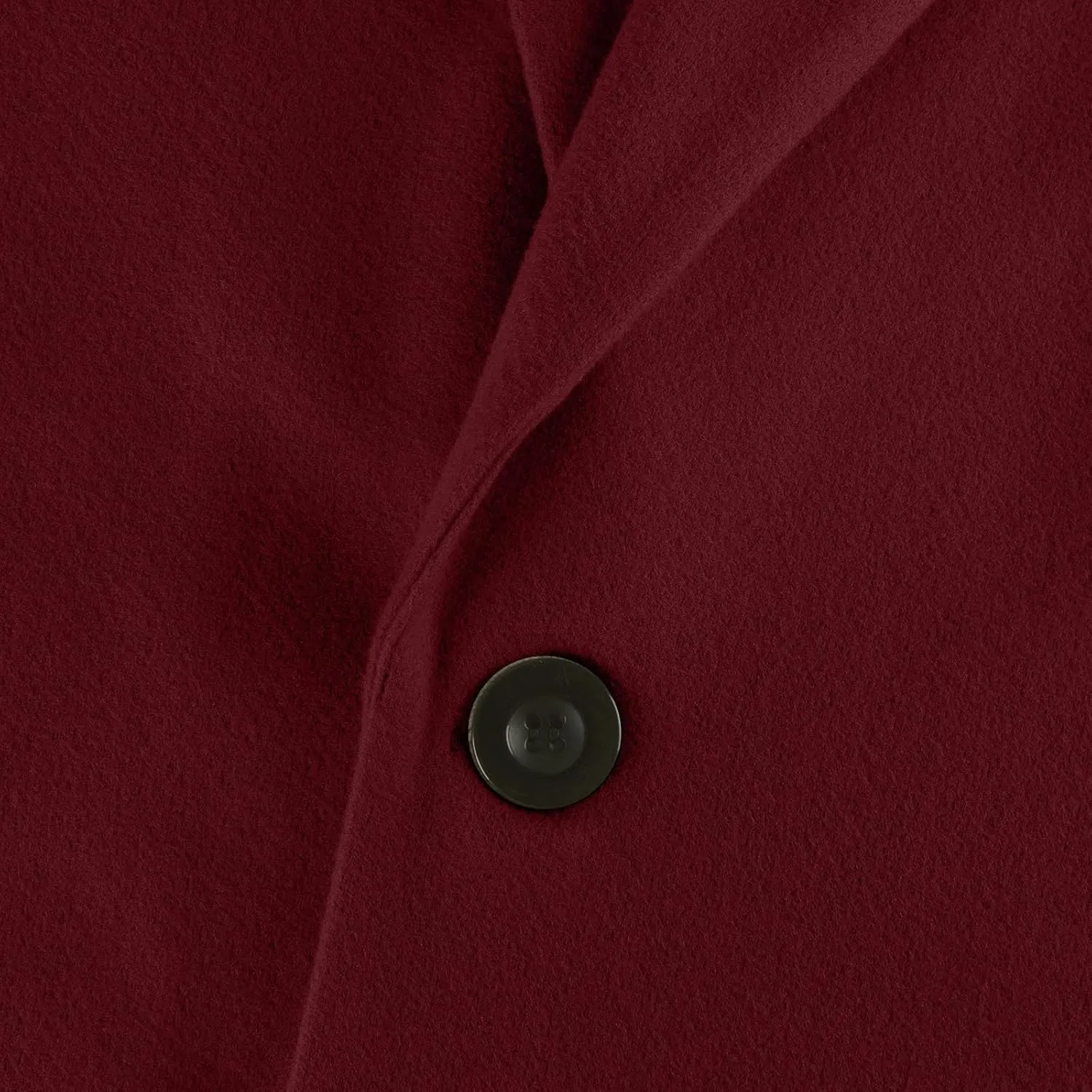 Lapel Pea Coats for Women Trendy Button 3/4 Sleeve Coats Winter Double Breasted Wool Coats with Pockets