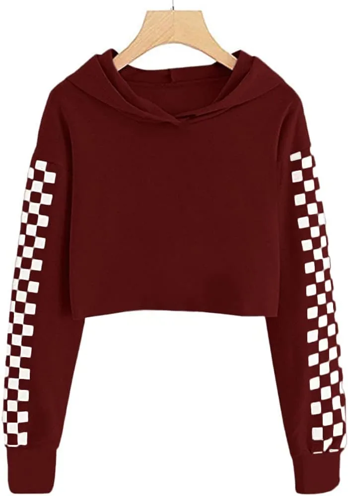 Meikulo Kids 2 Piece Outfits Girls Crop Tops Hoodies Long Sleeve Fashion Sweatshirts and Sweatpants