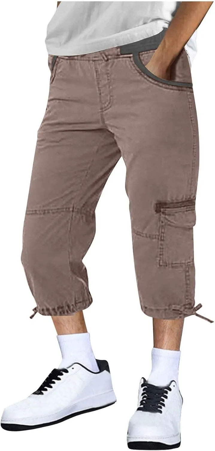 Men Hiking Pants Tactical Cargo Pants Mens Lightweight Work Pants Travel Pants for Men with Multi Pockets