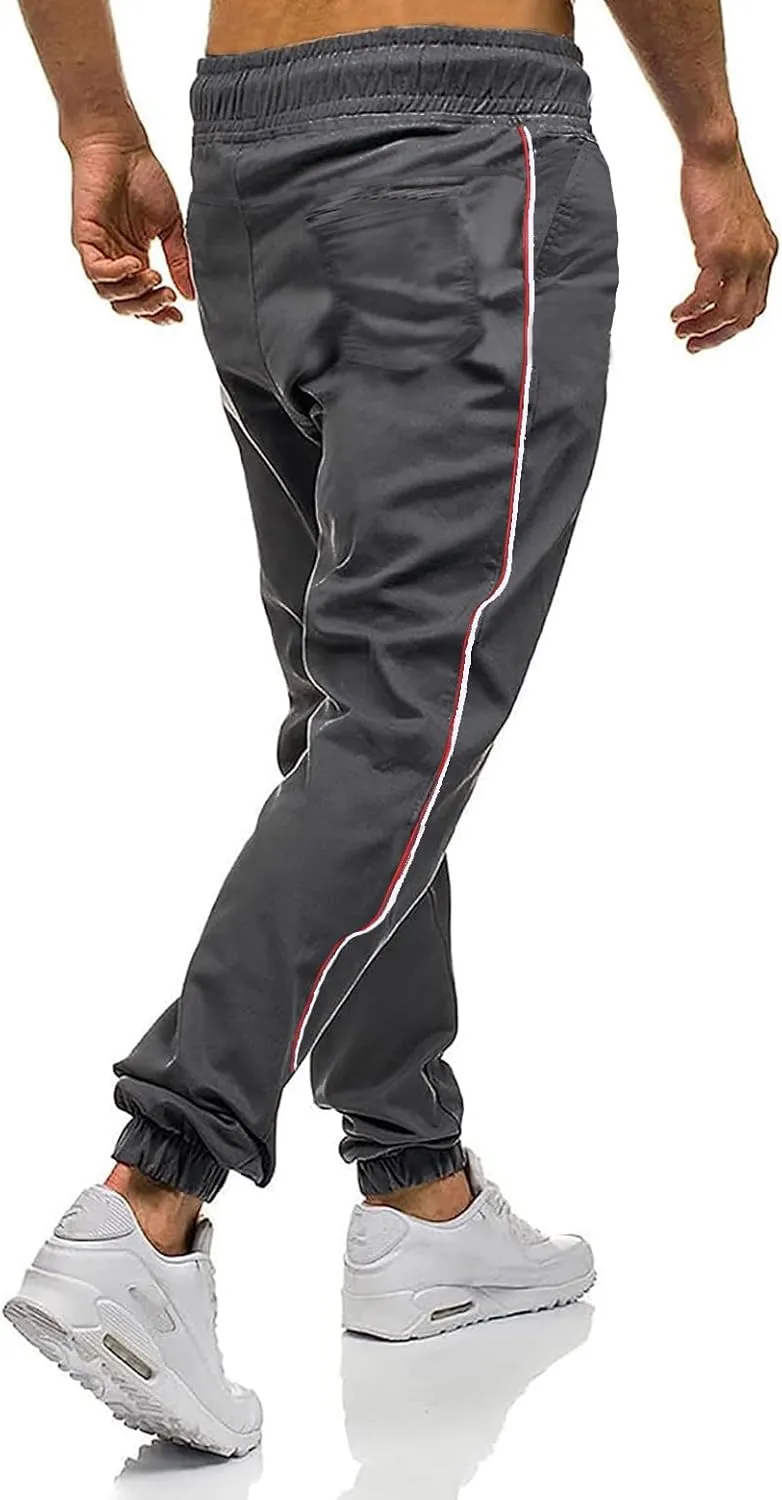 Men Joggers Chino Cargo Pants Hiking Outdoor Recreation Pants Twill Fitness Track Jogging Pants Casual Cotton Pants