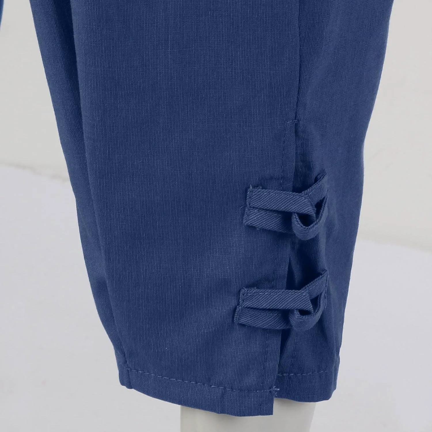 Men's Casual Cotton Linen Pants Beach Summer Pants Capri Harem Pirate Viking Pant Baggy Sweatpants with Pockets