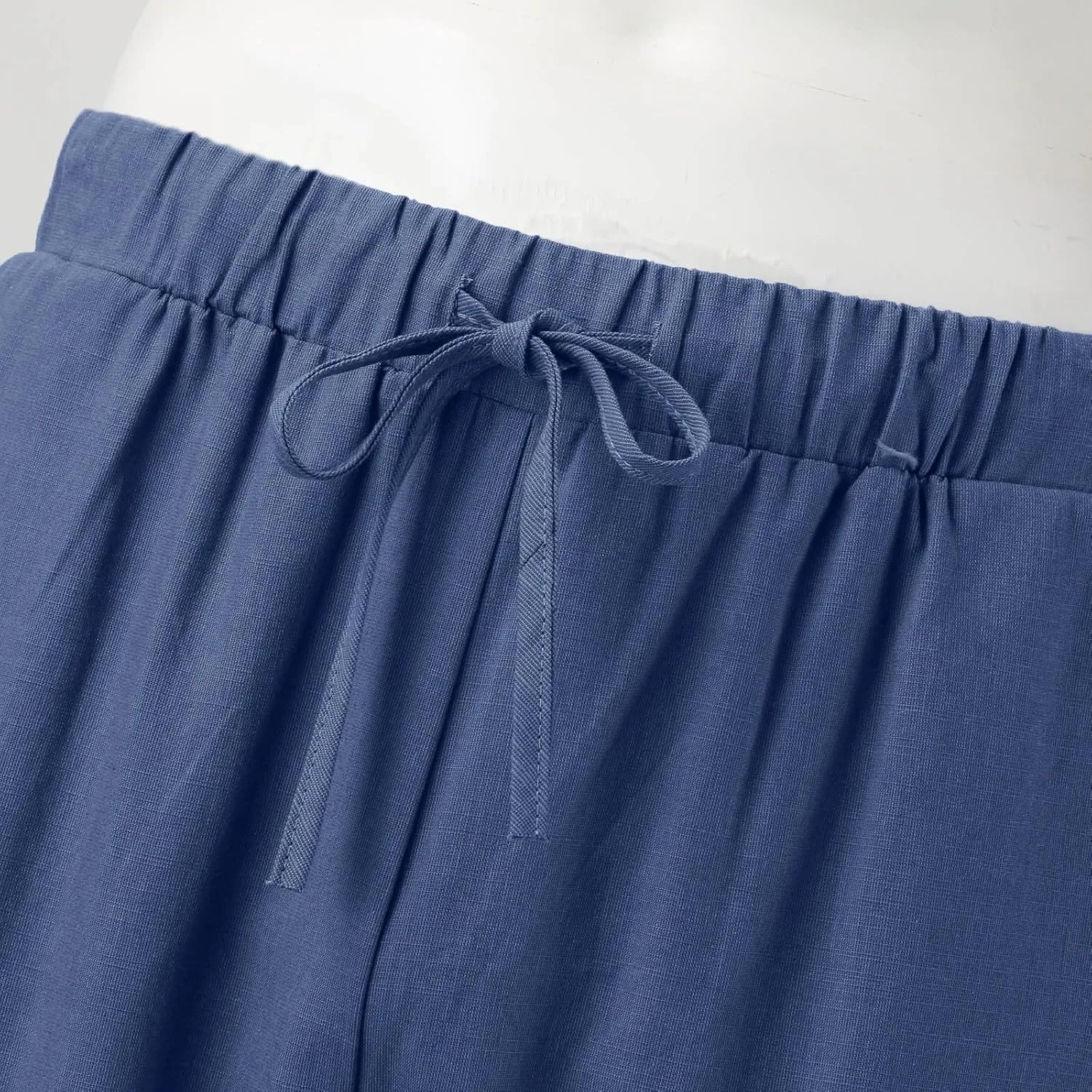 Men's Casual Cotton Linen Pants Beach Summer Pants Capri Harem Pirate Viking Pant Baggy Sweatpants with Pockets
