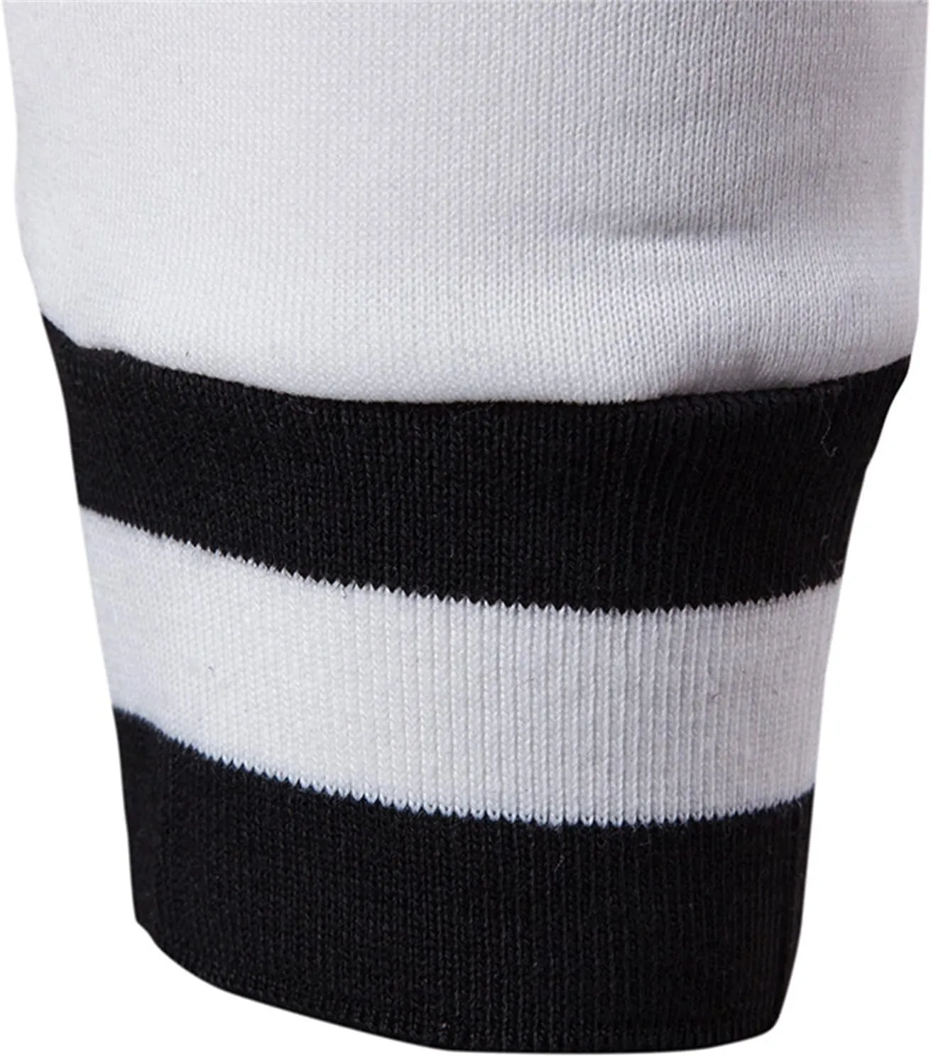 Men's Cotton V Neck Sweater Knitted Color Block Pullover Sweatshirt Casual Long Sleeve Slim Fit Soft Jumper Tops