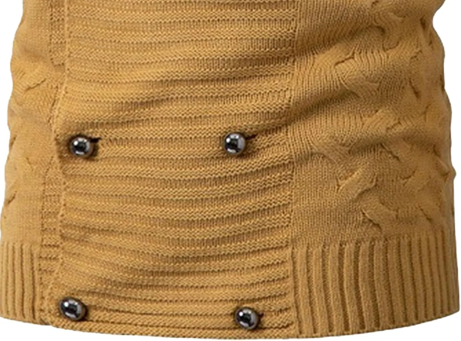 Men's Double Breasted Knitted Cardigan Fit Long Sleeve Casual Knits Cardigans Winter Shawl Collar Knit Sweater Coat