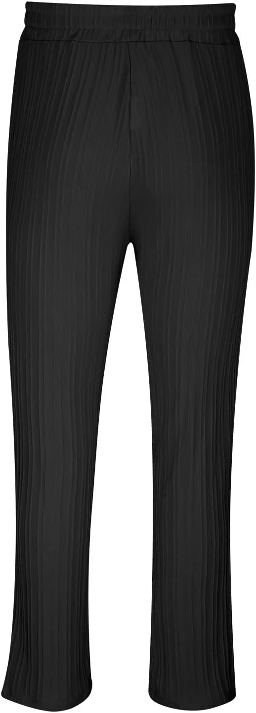 Men's Linen Pants Casual Pants Relaxed-Fit Beach Trousers Summer Yoga Pants Drawstring Elastic Waist Pants