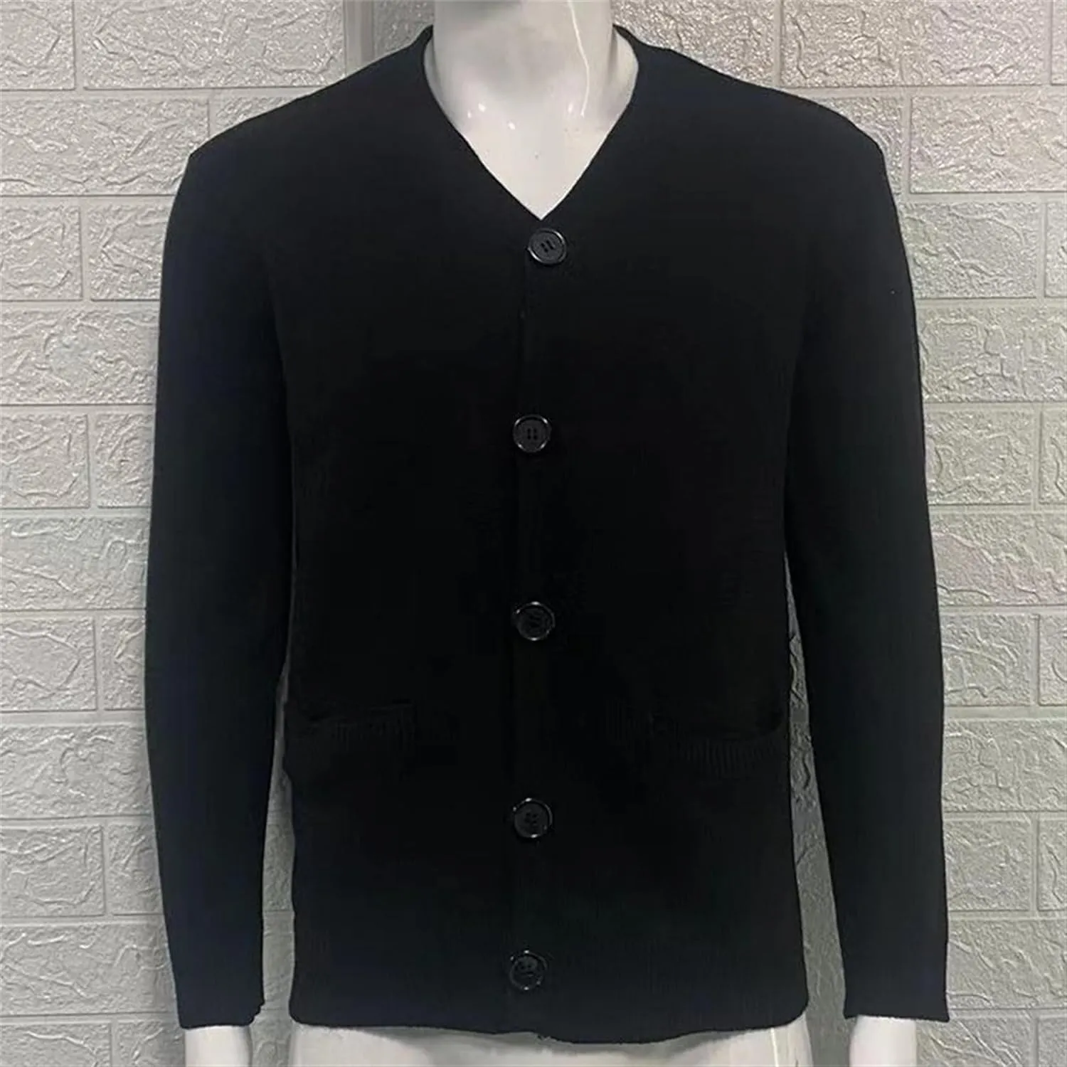 Men's Slim Fit Knitted Cardigan Button Down Male Knit Cardigans Sweater Casual V Neck Business Knits Sweaters