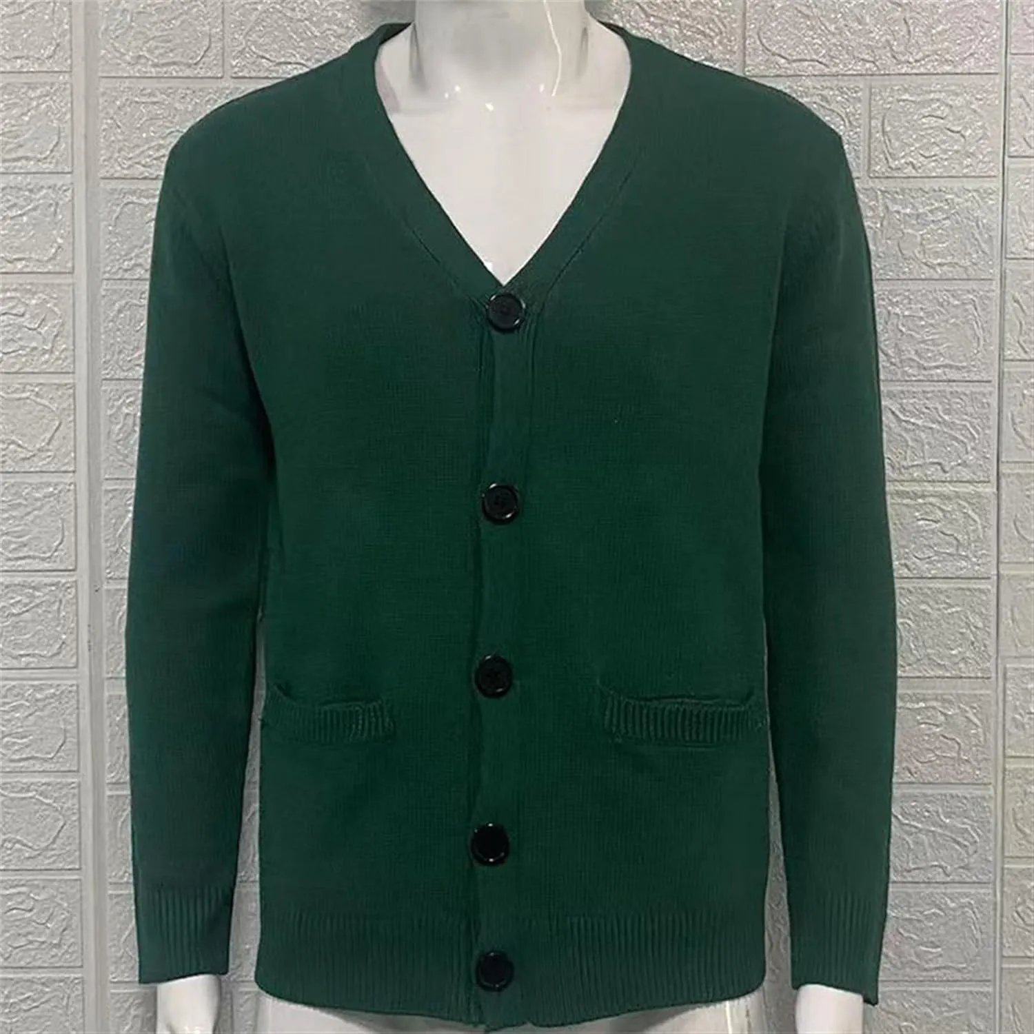 Men's Slim Fit Knitted Cardigan Button Down Male Knit Cardigans Sweater Casual V Neck Business Knits Sweaters