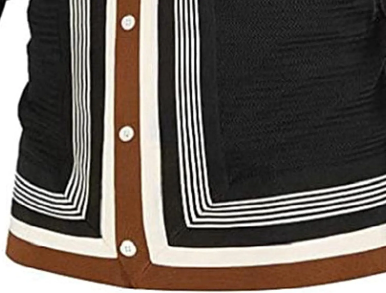 Men's Striped Knitted Jacket Button Down Knit Polo Shirts Coat Classic Stripe Men Knits Cardigan Sweaters