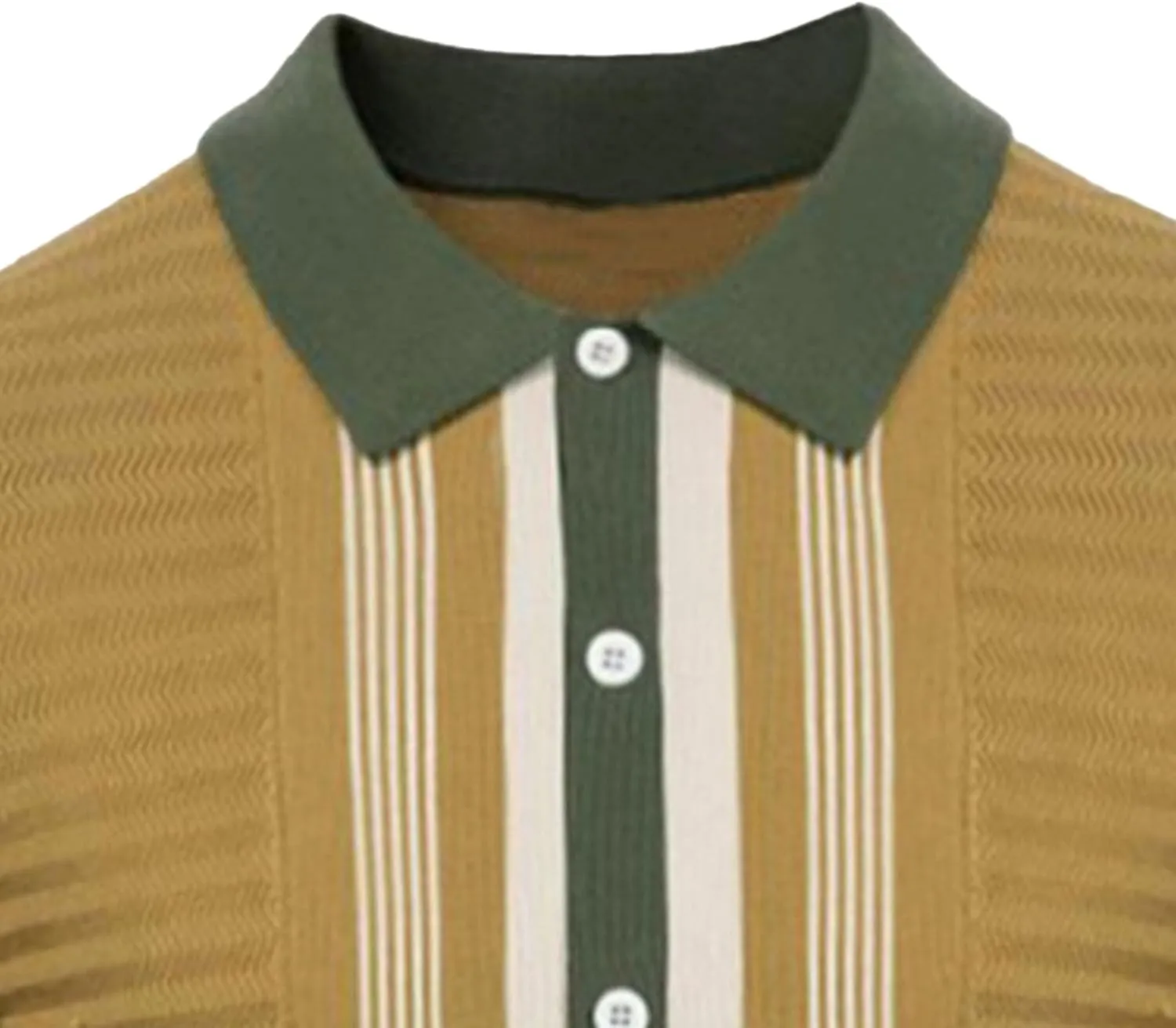 Men's Striped Knitted Jacket Button Down Knit Polo Shirts Coat Classic Stripe Men Knits Cardigan Sweaters