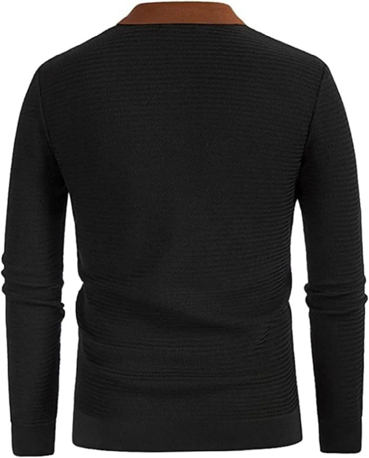 Men's Striped Knitted Jacket Button Down Knit Polo Shirts Coat Classic Stripe Men Knits Cardigan Sweaters