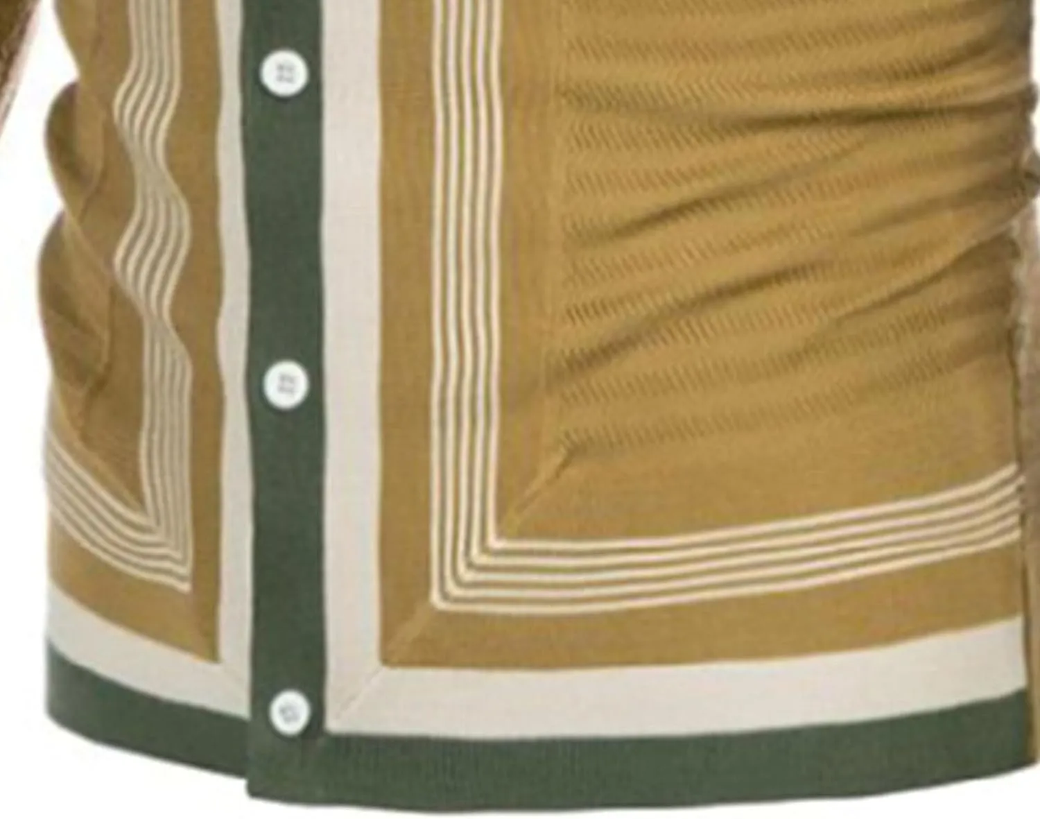 Men's Striped Knitted Jacket Button Down Knit Polo Shirts Coat Classic Stripe Men Knits Cardigan Sweaters