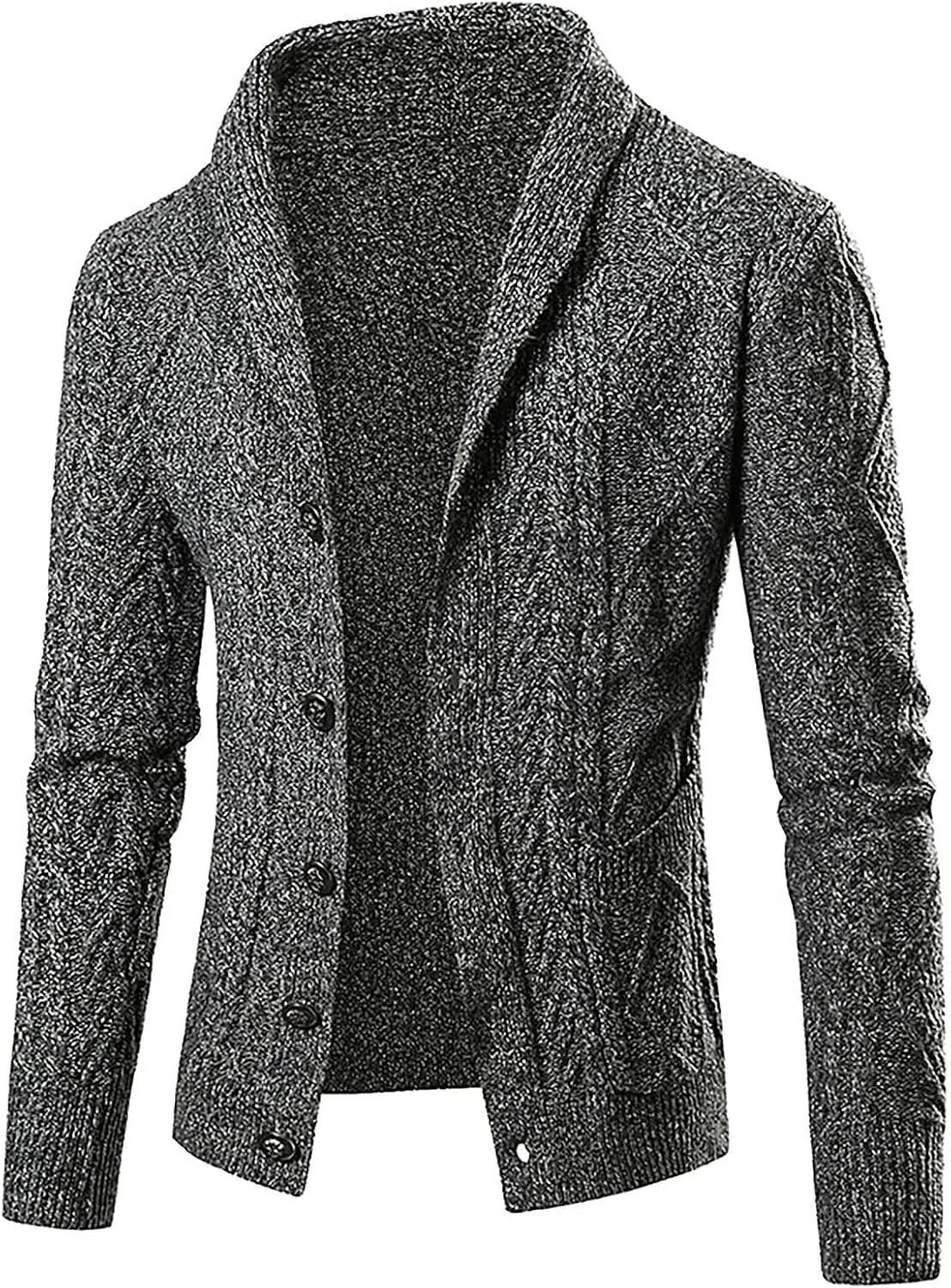 Men's Sweater Plus Size Autumn and Winter Fashion Loose Cardigan Warm Lapel Hooded Jacket Sweater Soft Sweater