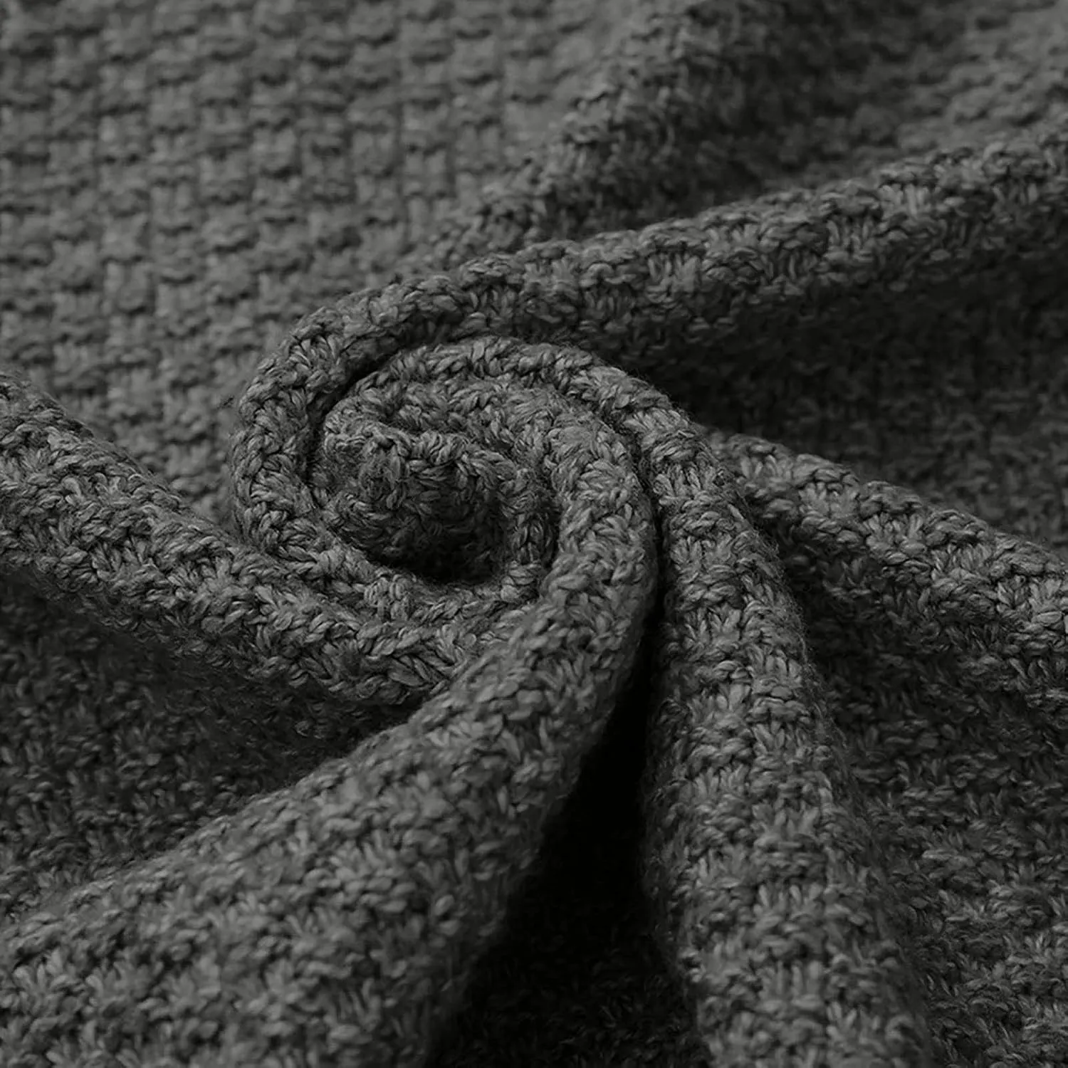 Men's Sweater Plus Size Autumn and Winter Fashion Loose Cardigan Warm Lapel Hooded Jacket Sweater Soft Sweater