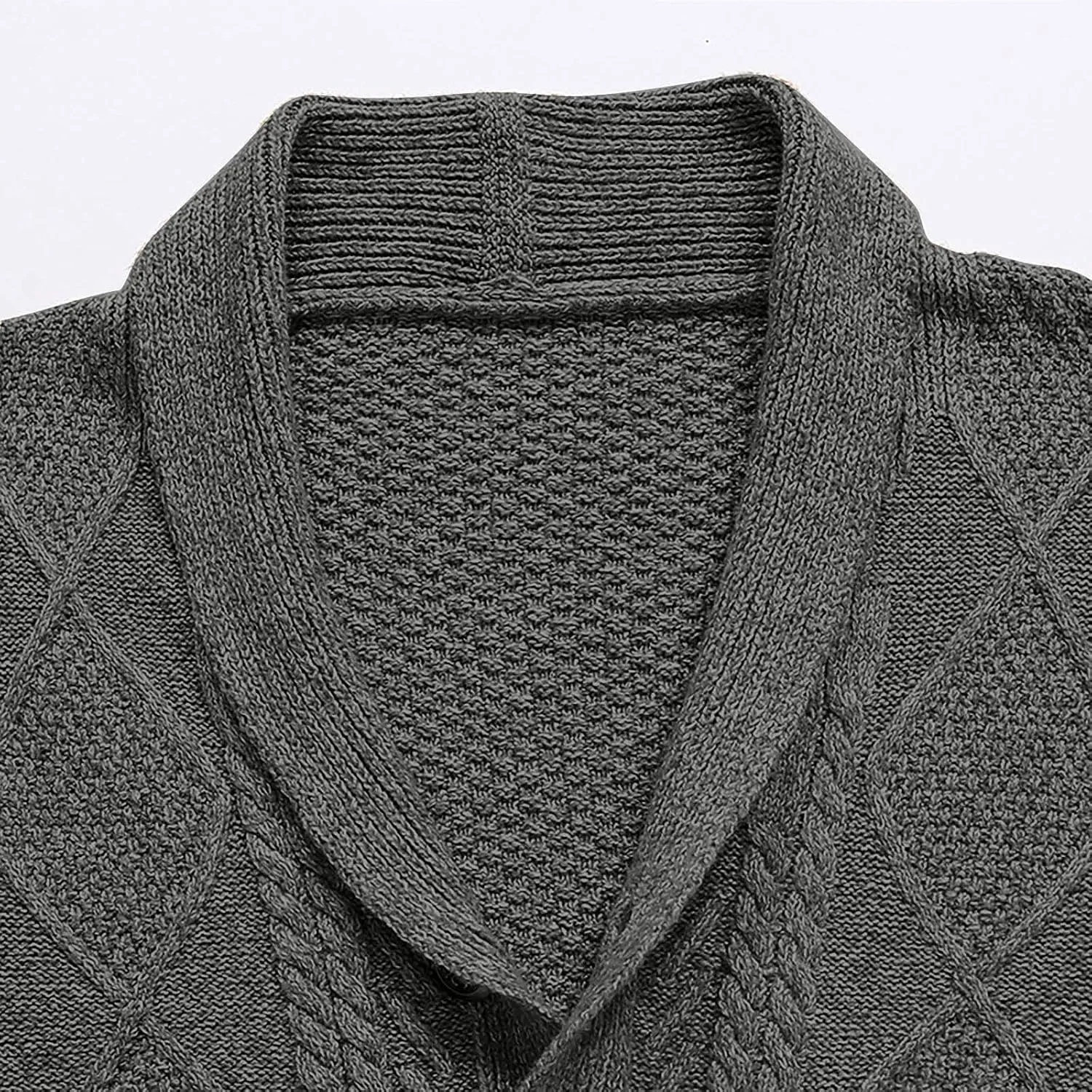 Men's Sweater Plus Size Autumn and Winter Fashion Loose Cardigan Warm Lapel Hooded Jacket Sweater Soft Sweater