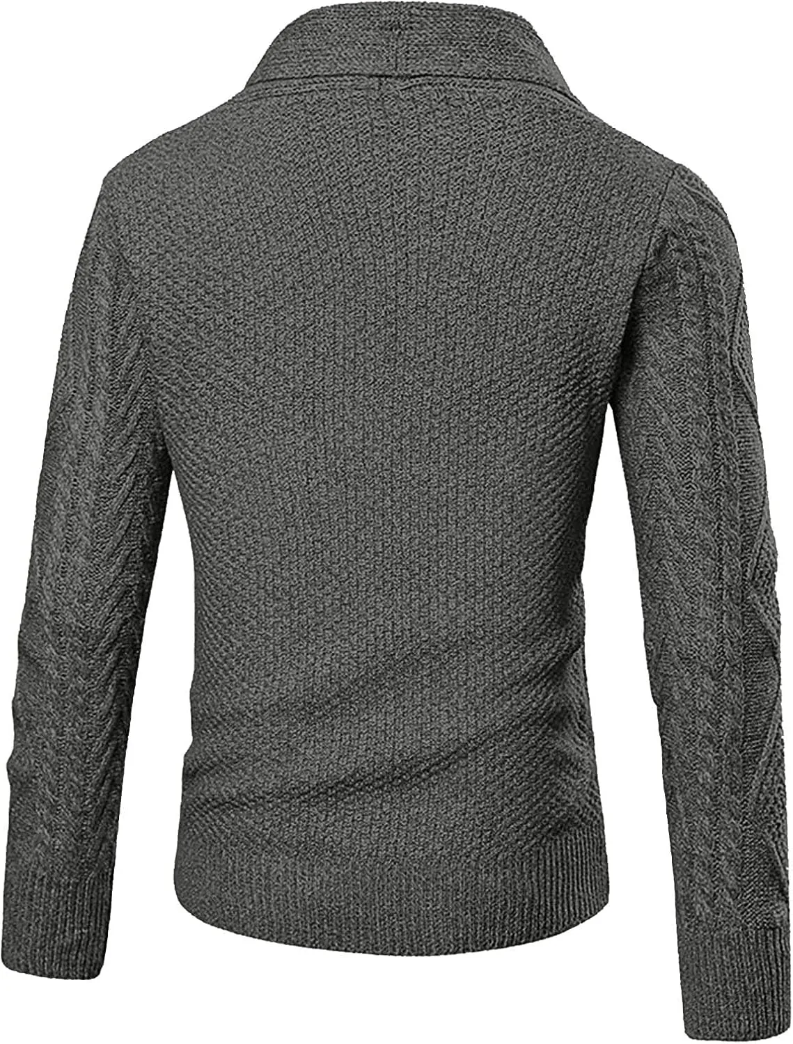Men's Sweater Plus Size Autumn and Winter Fashion Loose Cardigan Warm Lapel Hooded Jacket Sweater Soft Sweater