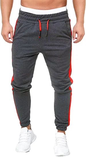 Mens Sweatpants Casual Joggers Pants Hiking Outdoor Trousers Track Jogging Sweatpants Cotton Drawstring Chino Pants