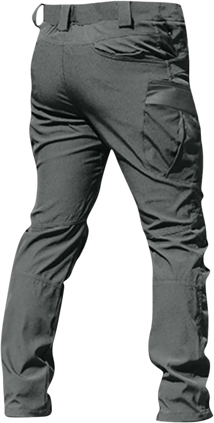 Men's Tactical Pants Cargo Pants with Multi Pockets Outdoor Hiking Pants Casual Trousers Workout Pants for Men