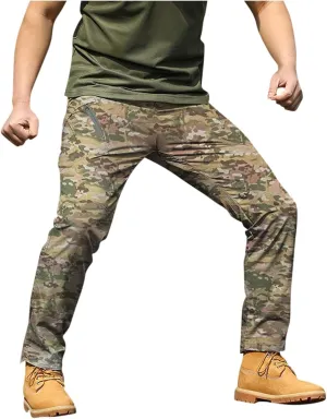 Men's Tactical Pants Cargo Pants with Multi Pockets Outdoor Hiking Pants Casual Trousers Workout Pants for Men