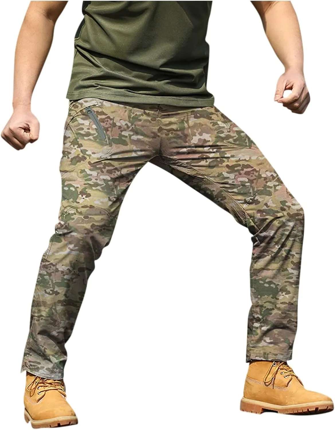 Men's Tactical Pants Cargo Pants with Multi Pockets Outdoor Hiking Pants Casual Trousers Workout Pants for Men