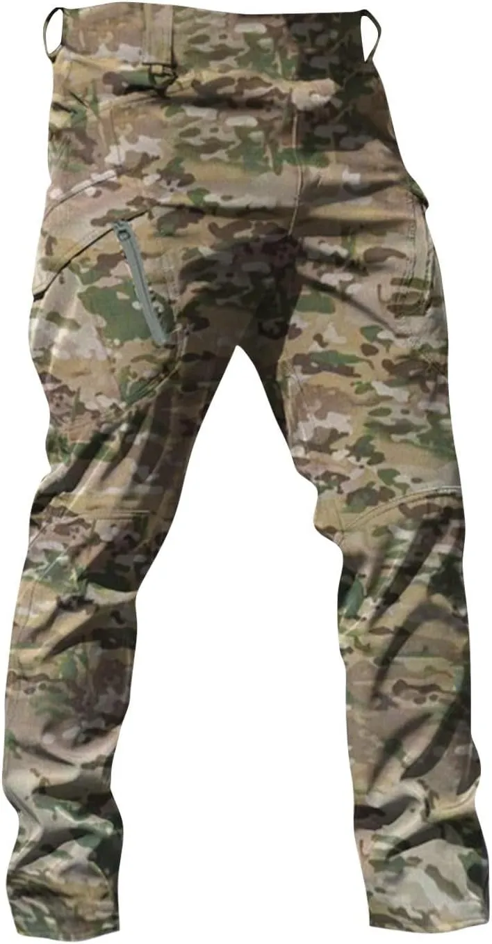 Men's Tactical Pants Cargo Pants with Multi Pockets Outdoor Hiking Pants Casual Trousers Workout Pants for Men