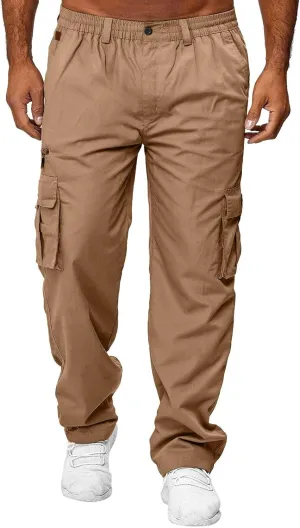Men's Track Pants Pockets Casual Pants with Zipper Sports Drawstring Mid-Waist Men's Pants Men's Pants Fleece
