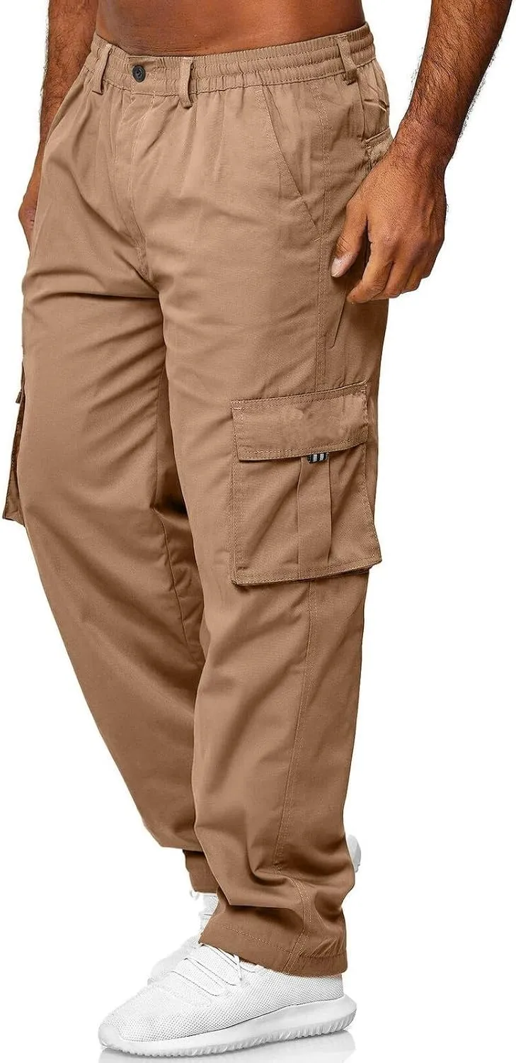 Men's Track Pants Pockets Casual Pants with Zipper Sports Drawstring Mid-Waist Men's Pants Men's Pants Fleece