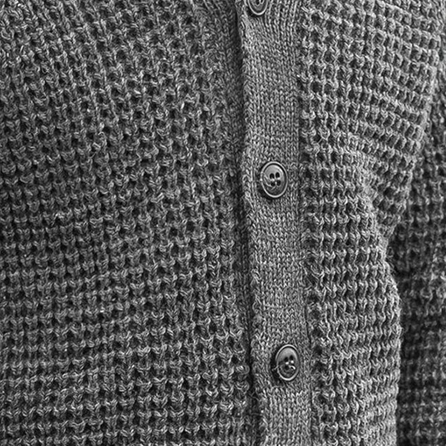 Men's V-Neck slim up Cardigan Shawl Collar Fit Casual Cardigans Button Down Knitwear Sweater for Men